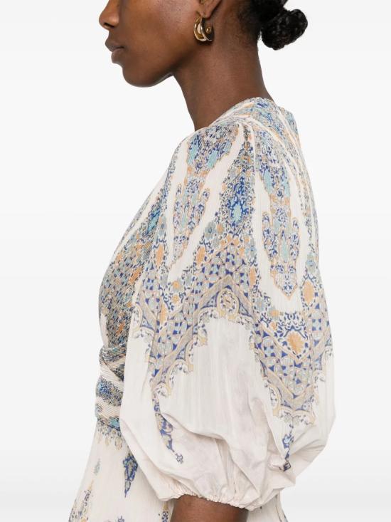 25SS 짐머만 숏 원피스 3904DS25RBPA Light Blue - ZIMMERMANN