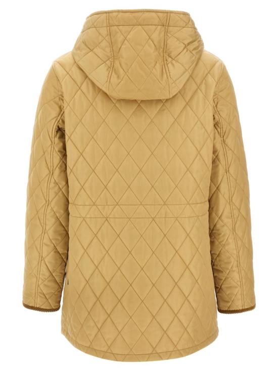 25SS 버버리 퀄팅 나일론 파카 8105108 FLAX DOM - BURBERRY