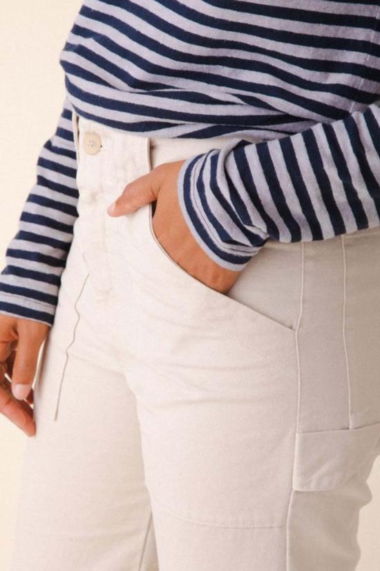  Prairie Underground 스트레이트 팬츠 프레리 언더그라운드 캔버스 유틸리티  내추럴 화이트 - OTHER BRANDS