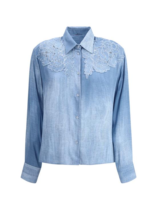 25SS 에르마노 설비노 블라우스 D462K340EMY S4217 LIGHT BLUE