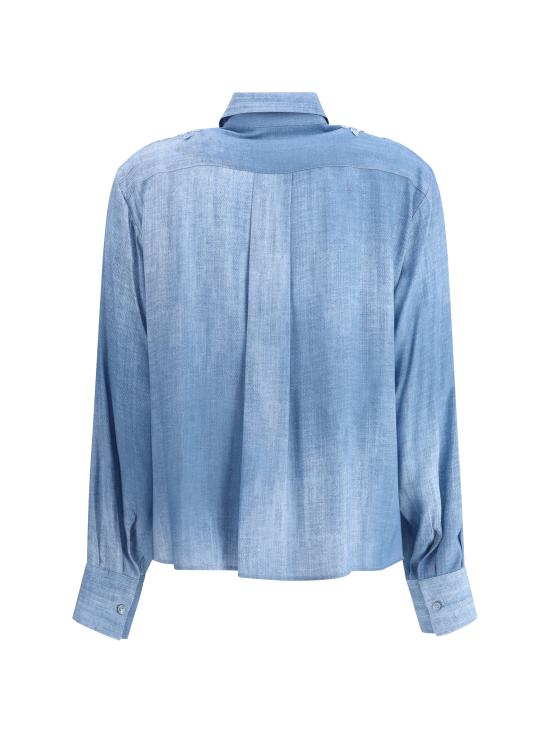 25SS 에르마노 설비노 블라우스 D462K340EMY S4217 LIGHT BLUE - ERMANNO SCERVINO