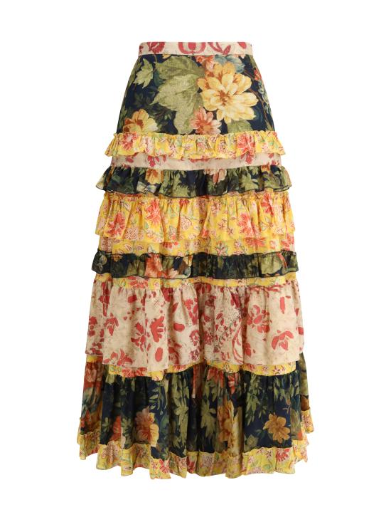 25SS 발렌티노 가라바니 스커트 6B3RACG6977 M12 MULTICOLOUR