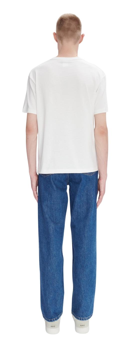 26SS 아페쎄 반팔 티셔츠 COHBQH26391TAE WHITE DARK NAVY DOM - A.P.C.