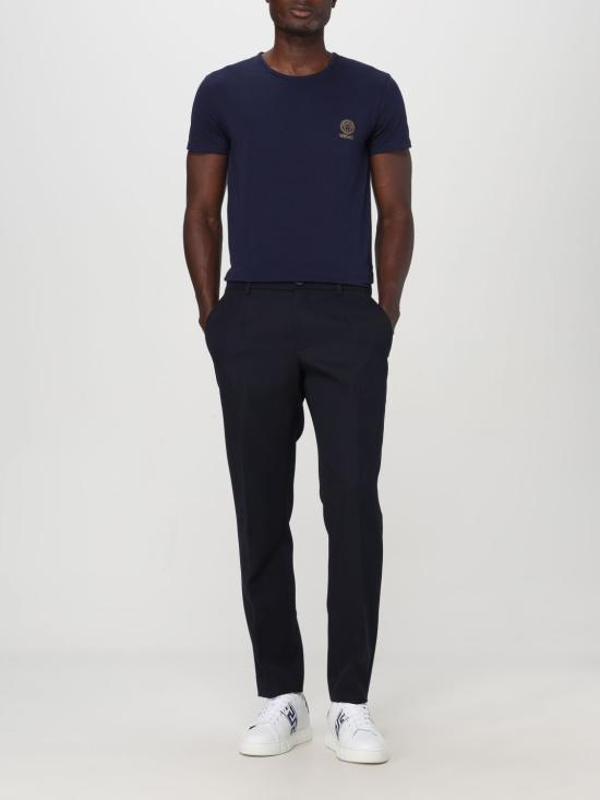  베르사체 반팔 티셔츠 AUU010051A10011A1384 BLUE DOM - VERSACE