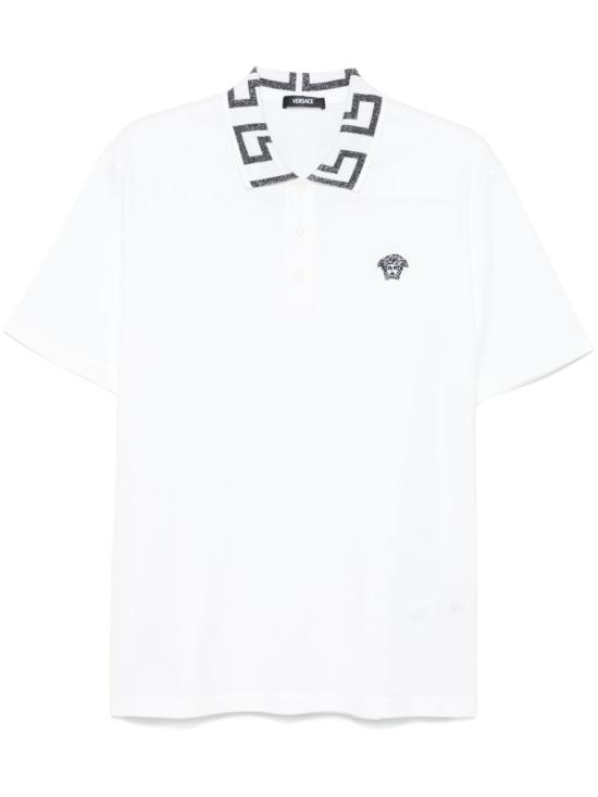 25SS 베르사체 폴로 티셔츠 A874021A061992WV40 WHITE DOM