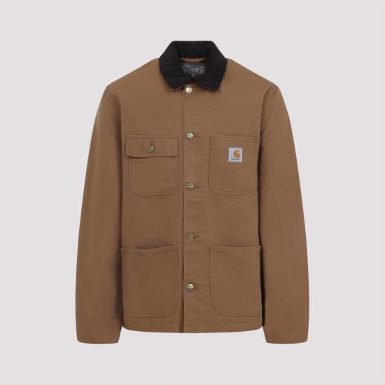 26FW 칼하트 WIP 디어본 캔버스 미시건 초어 코트 I031519 00S02 HAMILTON BROWN TOBACCO DOM - CARHARTT WIP