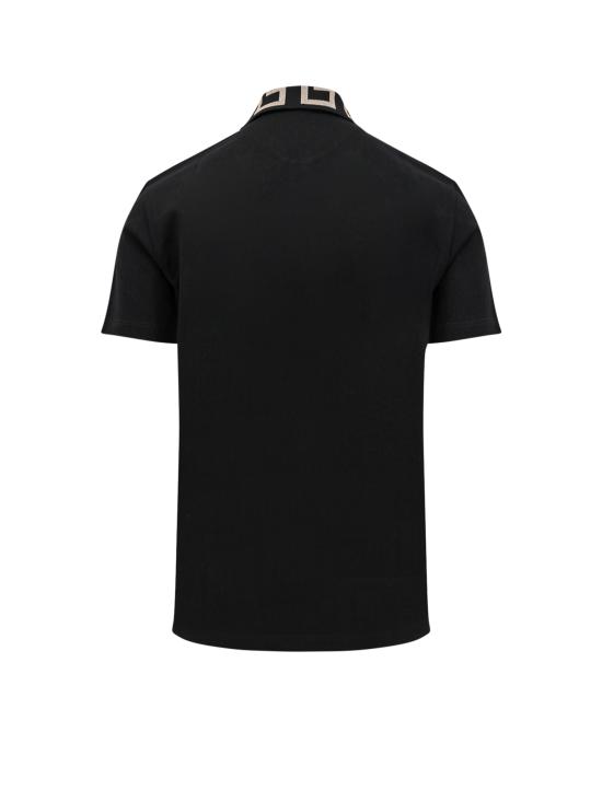 25SS 베르사체 폴로 티셔츠 A874021A061991B000 BLACK DOM - VERSACE