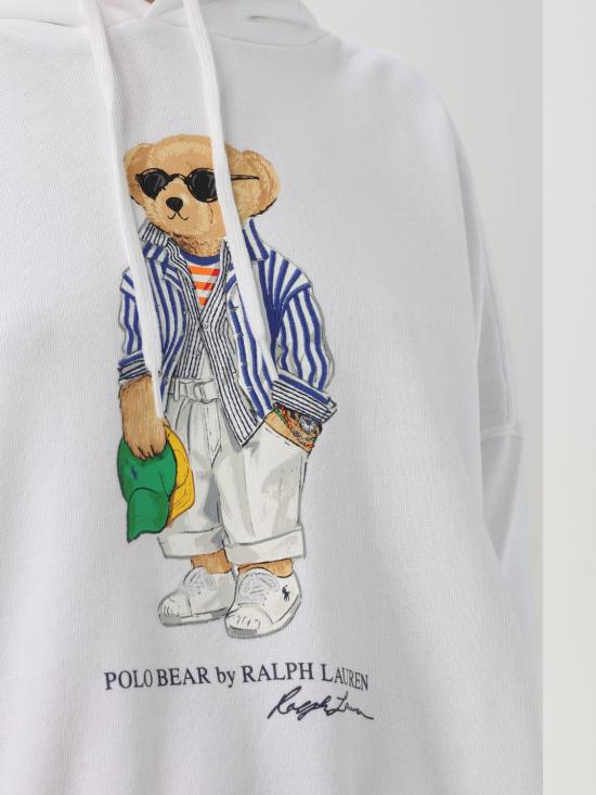 25FW 폴로 랄프로렌 후드 티셔츠 211935585 010 White - POLO RALPH LAUREN