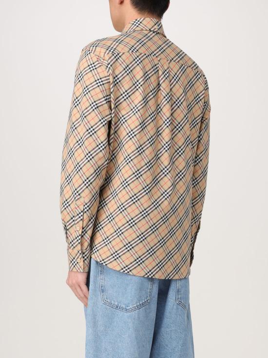 25FW 버버리 체크 긴팔 셔츠 8104072 Sand - BURBERRY