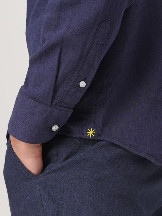 25SS 마뉴엘리츠 긴팔 셔츠 3832E601LC253301 89 Blue - MANUEL RITZ