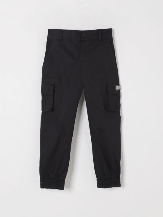 25FW [키즈] 돌체앤가바나 트레이닝/조거 팬츠 L44P81FUFL3 N0000 Black