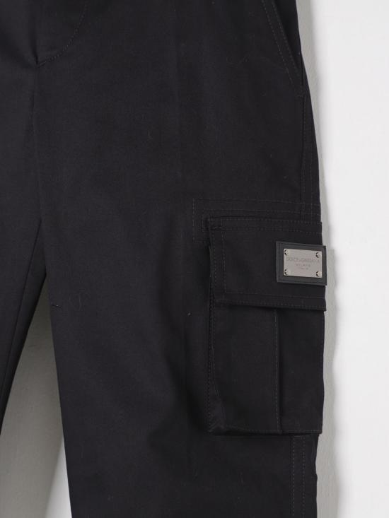 25FW [키즈] 돌체앤가바나 트레이닝/조거 팬츠 L44P81FUFL3 N0000 Black - DOLCE & GABBANA