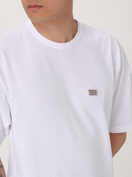 25FW 돌체앤가바나 반팔 티셔츠 G8SE3TFU7EN W0800 White - DOLCE & GABBANA