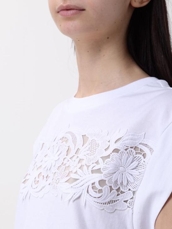 25FW 트윈셋 반팔 티셔츠 251TP2073 00001 White - TWINSET