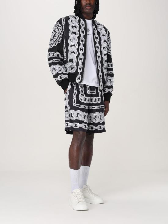 25FW 베르사체 체인 프린트 리버시블 봄버 자켓  10188241A13441 5B950 Black - VERSACE