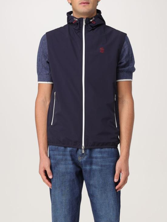 25FW 브루넬로 쿠치넬리 베스트 MM49A7450G C1086 Navy