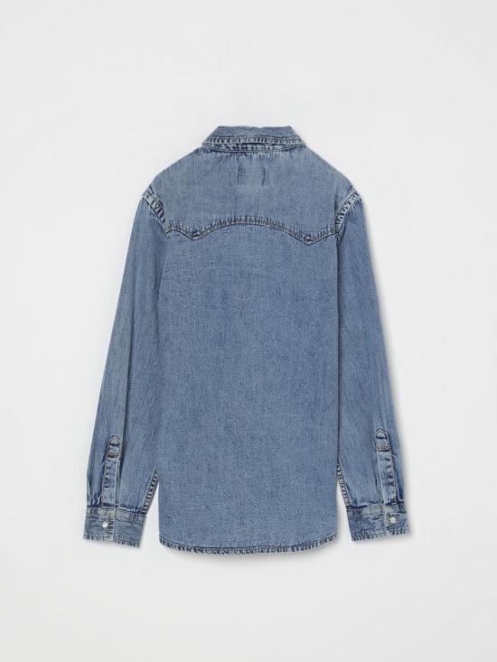 25FW [키즈] 디젤 셔츠 J00760KXBNH K01 Denim - DIESEL