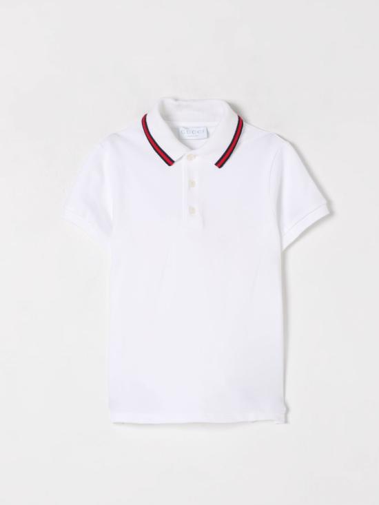25FW [키즈] 구찌 폴로 셔츠 805405XJGXV 9250 White