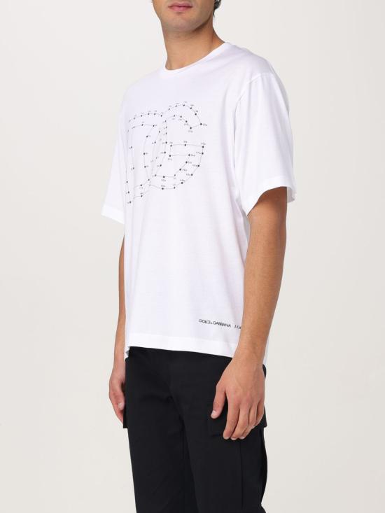 25FW 돌체앤가바나 반팔 티셔츠 G8PN9TG7O4N W0800 White - DOLCE & GABBANA
