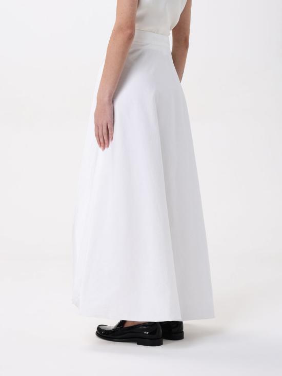 25SS 브루넬로 쿠치넬리 롱 스커트 M0F79G3812 C600 White - BRUNELLO CUCINELLI