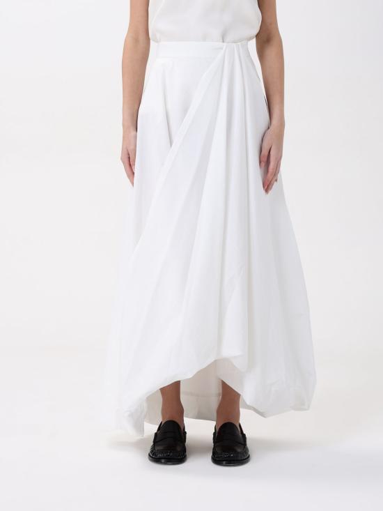 25SS 브루넬로 쿠치넬리 롱 스커트 M0F79G3812 C600 White