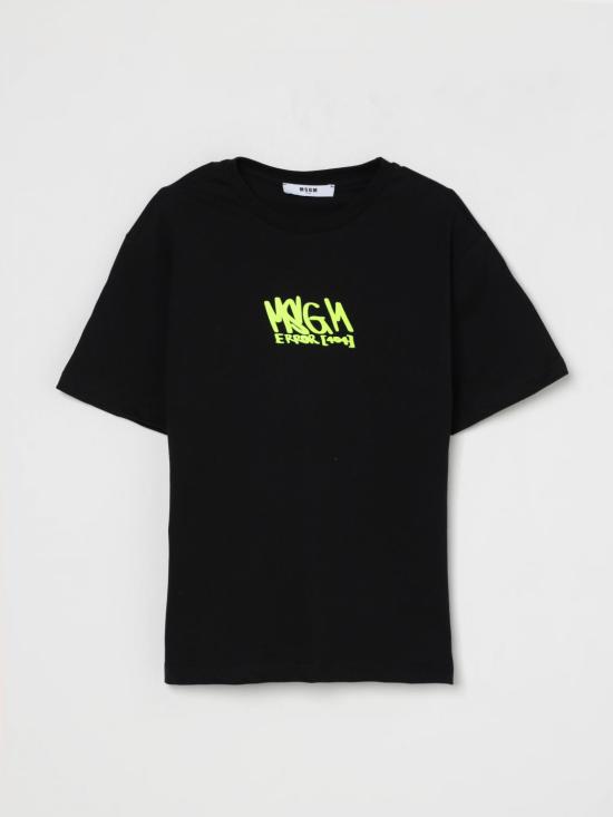 25FW [키즈] 엠에스지엠 티셔츠 S5MSJUTH067 110 48 Black