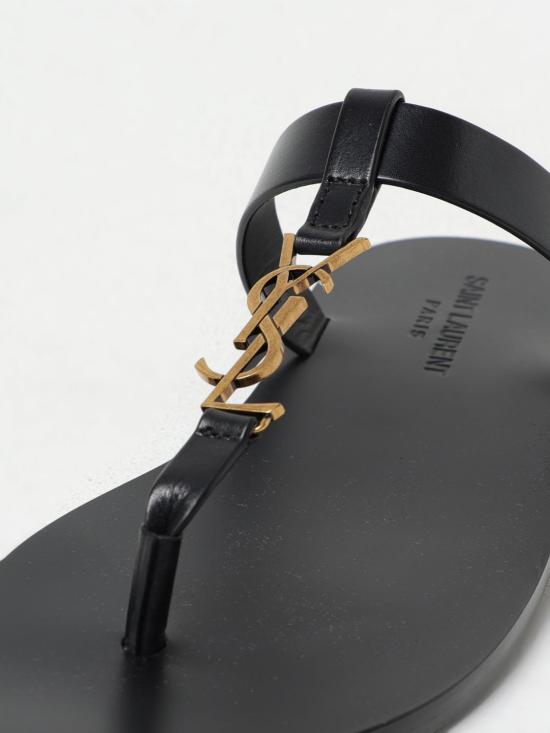 25SS 생로랑 뮬/슬리퍼 775806DWETT 1000 Black - SAINT LAURENT