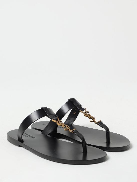 25SS 생로랑 뮬/슬리퍼 775806DWETT 1000 Black - SAINT LAURENT