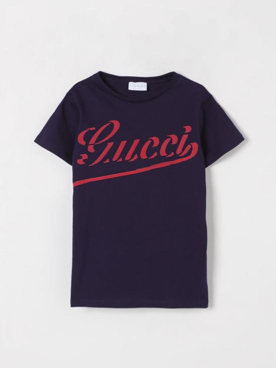 25FW [키즈] 구찌 티셔츠 547559XJGY9 4392 Blue