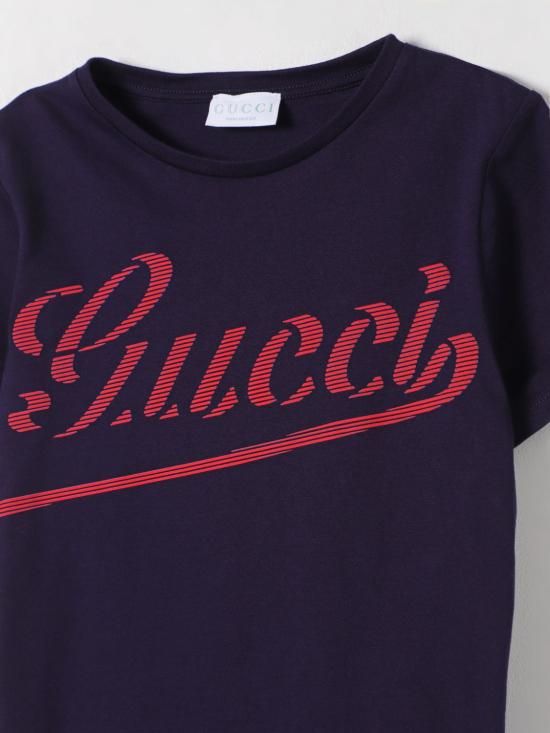 25FW [키즈] 구찌 티셔츠 547559XJGY9 4392 Blue - GUCCI