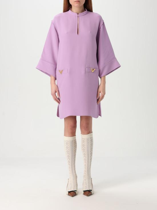 25SS 발렌티노 가라바니 미디 원피스 6B3VAEW11MM R3H Lavander