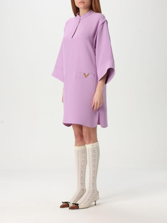 25SS 발렌티노 가라바니 미디 원피스 6B3VAEW11MM R3H Lavander - VALENTINO GARAVANI