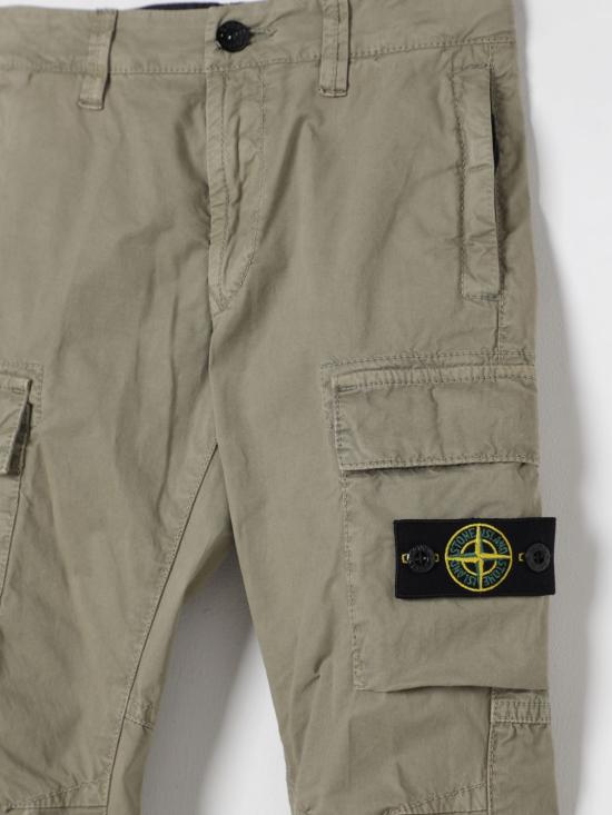 25FW [키즈] 스톤 아일랜드 스트레이트 팬츠 3100006S0009 V0168 Brown - STONE ISLAND