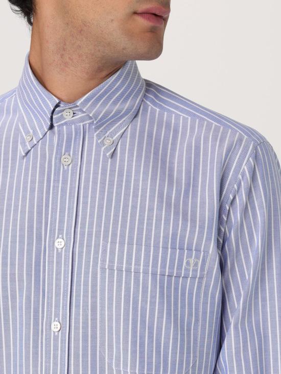 25SS 발렌티노 가라바니 긴팔 셔츠 6V3ABQ35AL0 PG8 Gnawed Blue - VALENTINO GARAVANI