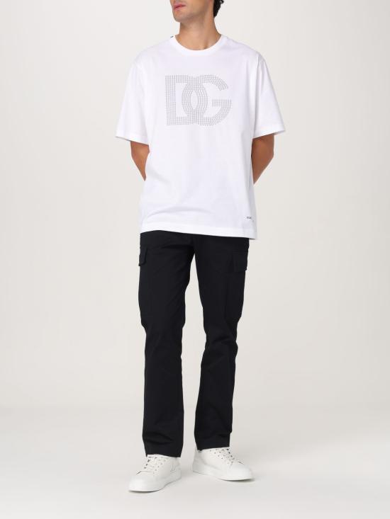 25FW 돌체앤가바나 반팔 티셔츠 G8PN9TG7O4O W0800 White - DOLCE & GABBANA