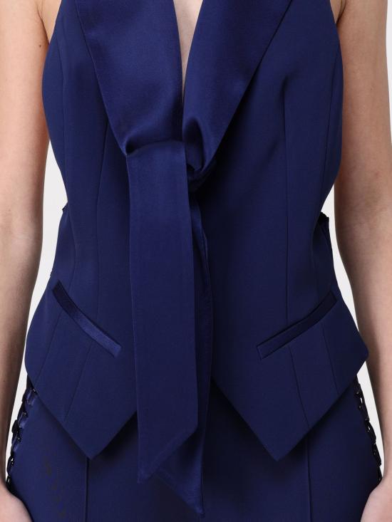 25SS 엘리자베타프랜치 베스트 GL002 DC8 Blue - ELISABETTA FRANCHI