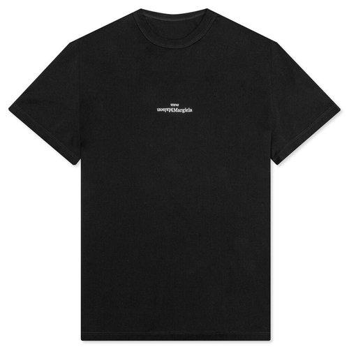 25FW 마르지엘라 디스트로이드 로고 티셔츠 S30GC0701S22816 900 BLACK