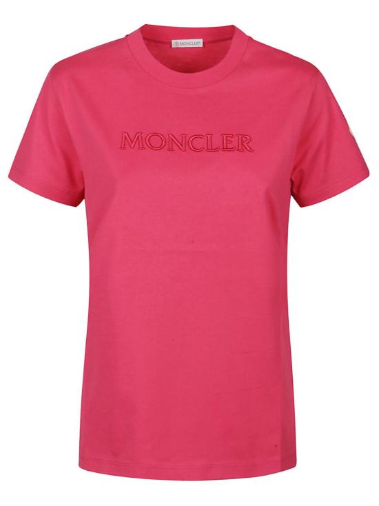 25SS 몽클레어 반팔 티셔츠 K1 093 8C000 08 89AUO RED