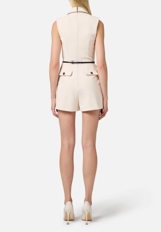 25SS 엘리자베타프랜치 점프수트/오버롤 TUT4551E2E84 burro nero Beige - ELISABETTA FRANCHI