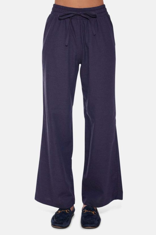  블루&크림 셔츠 샤또 트윌 크롭 셔츠 네이비 - BLUE&CREAM