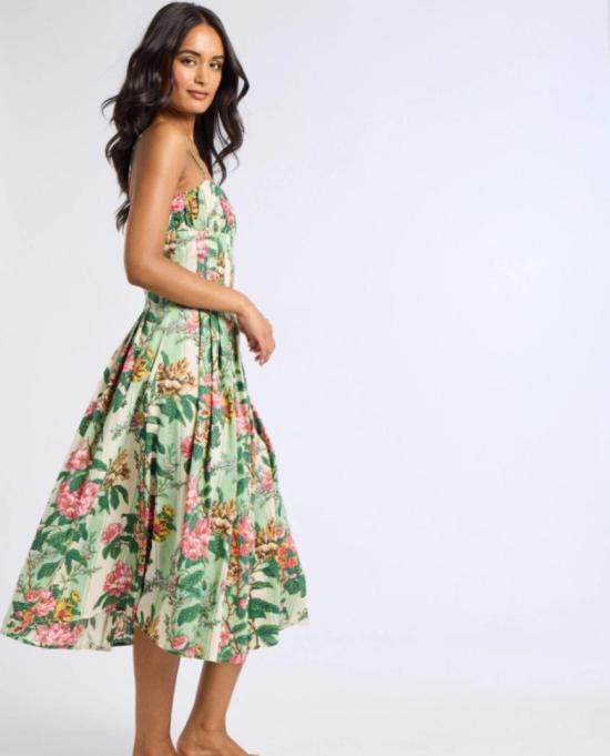  Mille 롱 스커트 밀 툴리 드레스 가든 스트라이프