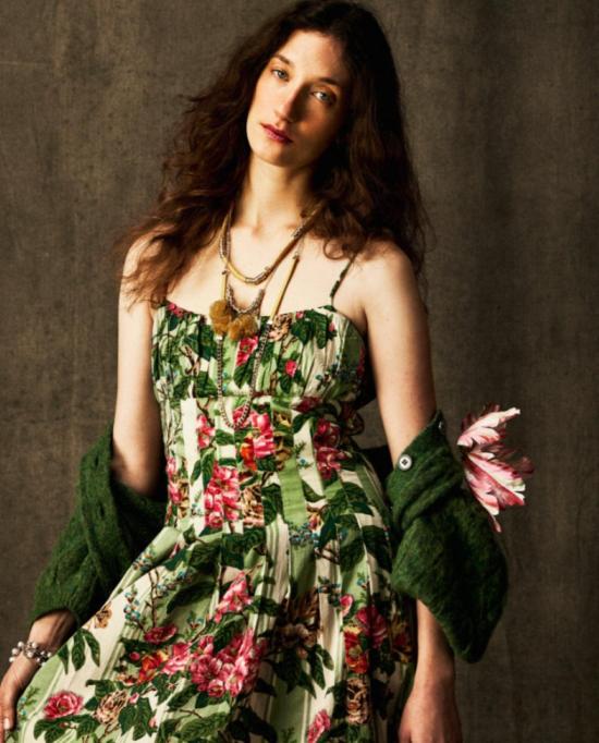  Mille 롱 스커트 밀 툴리 드레스 가든 스트라이프 - OTHER BRANDS