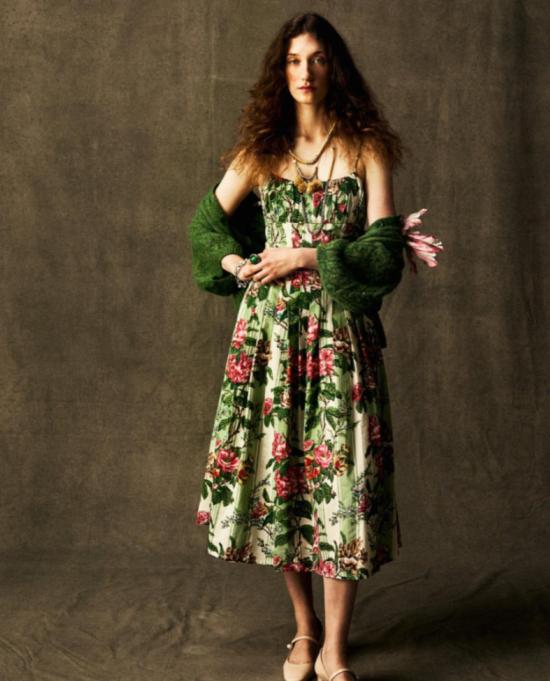  Mille 롱 스커트 밀 툴리 드레스 가든 스트라이프 - OTHER BRANDS