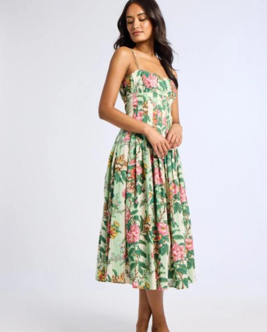  Mille 롱 스커트 밀 툴리 드레스 가든 스트라이프 - OTHER BRANDS