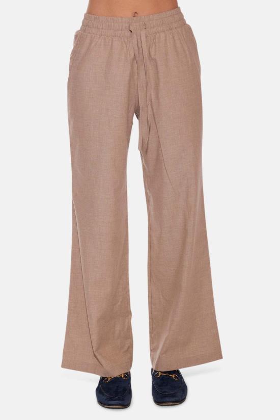  블루&크림 스트레이트 팬츠 샤또 트윌 크롭 셔츠 & 알파인 트윌  베이지 - BLUE&CREAM