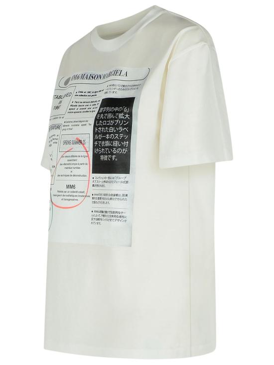 25SS MM6 메종마르지엘라 반팔 티셔츠 S52GC0337 S24312101 White - MM6 MAISON MARGIELA