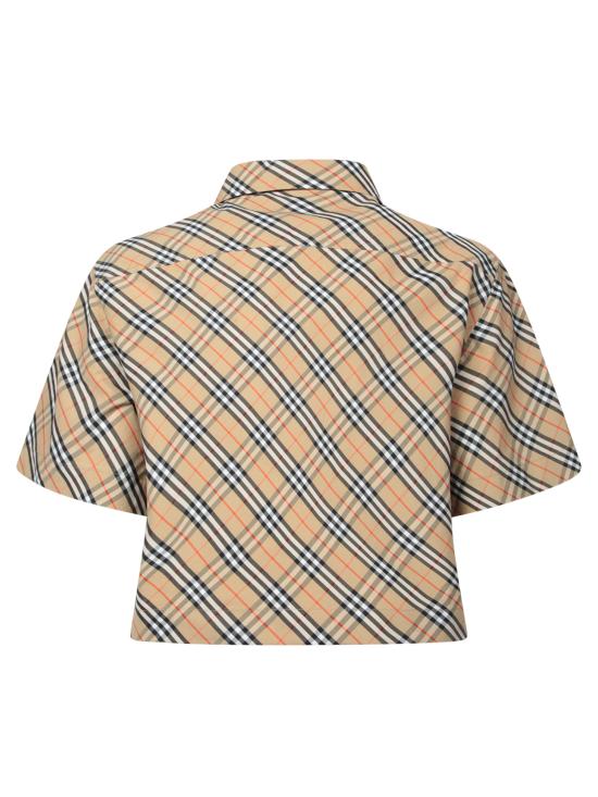 25SS 버버리 크롭 셔츠 8106190 B9368 Beige - BURBERRY