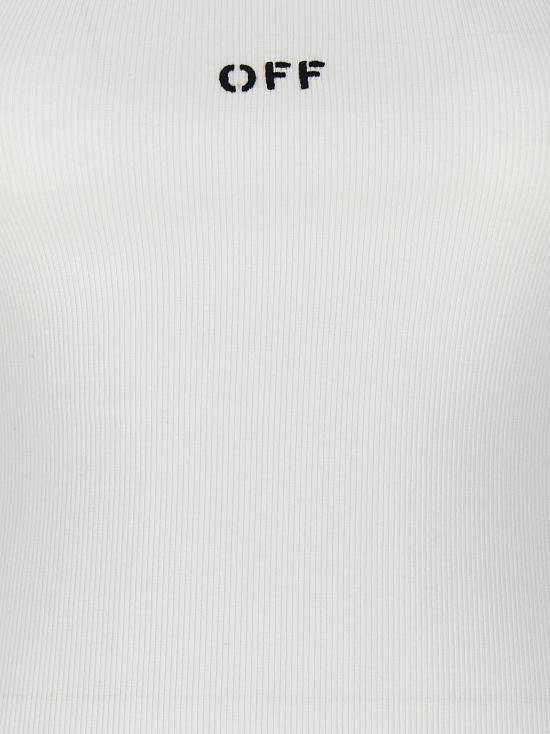 24FW 오프화이트 숏 원피스 OWDB304C99JER00201100110 White Black - OFF WHITE