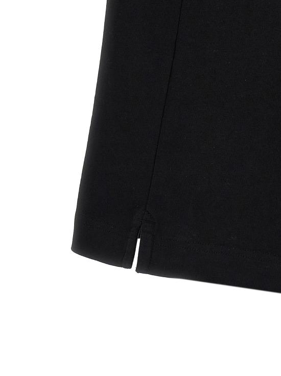 25FW 메종키츠네 자수 오버사이즈 티셔츠 OM00122KJ0119P199 Black - MAISON KITSUNE