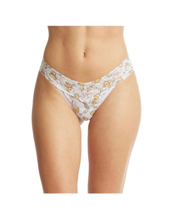  행키 팽키 팬티 핸키 팽키 프린트 로우 라이즈 통 팬츠 포에버 골드
